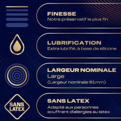 Préservatifs Intensity XL Durex - boite de 10 préservatifs