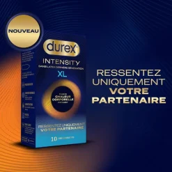 Préservatifs Intensity XL Durex - boite de 10 préservatifs
