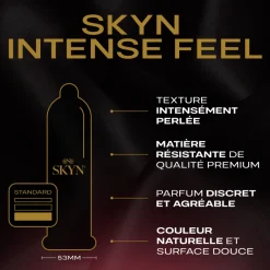 Préservatifs Manix skyn intense feel - boîte de 10 préservatifs