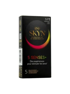 Préservatifs 5 senses+ Skyn Manix - boite de 5 préservatifs