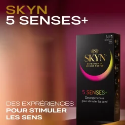 Préservatifs 5 senses+ Skyn Manix - boite de 5 préservatifs