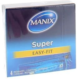 Préservatifs Super easy Manix - boite de 4 préservatifs