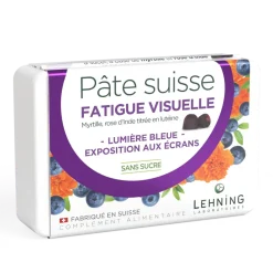 Pâte suisse fatigue visuelle Lehning - boîte de 40 gommes