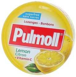 Pulmoll pastilles citron sans sucres - boîte de 45 g