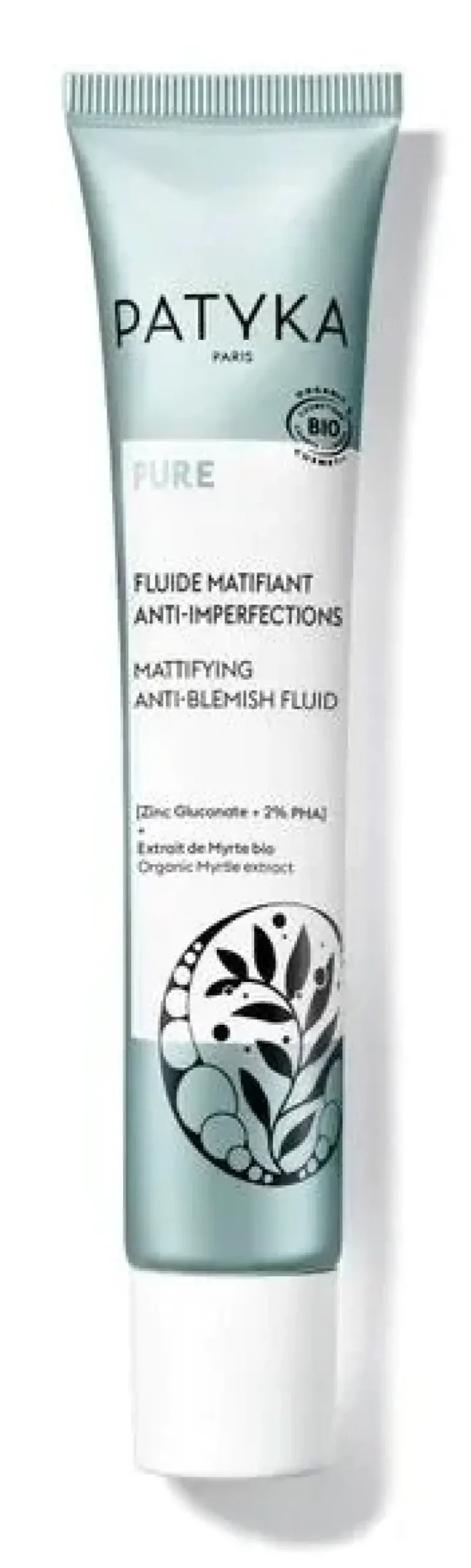 Pure Fluide matifiant anti-imperfections bio Patyka - tube de 40ml