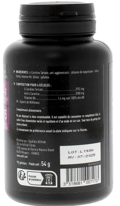 Pure L-Carnitine Eafit - 90 gélules de 2g