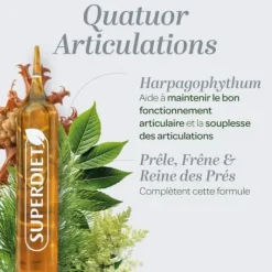 Quatuor Articulations bio Super Diet - boîte de 20 ampoules de 10ml