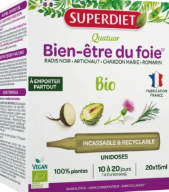 Quatuor Bien-être du foie bio Superdiet