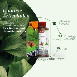 Quatuor bio articulation Super Diet - pot de 150 gélules
