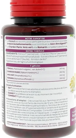 Quatuor digestion bio Super Diet - boite de 150 gélules