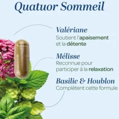 Quatuor sommeil paisible bio Super Diet - boîte de 150 gélules