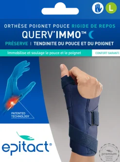 Querv'Immo Orthèse rigide de repos poignet pouce Epitact - une orthèse