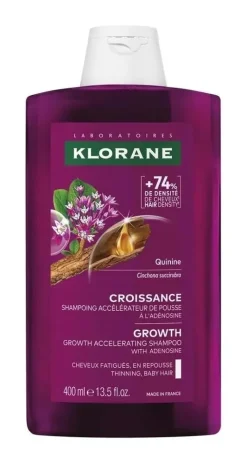 Quinine croissance shampoing accélérateur de pousse Klorane