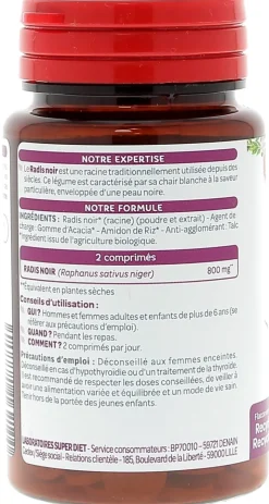Radis noir bio Super Diet