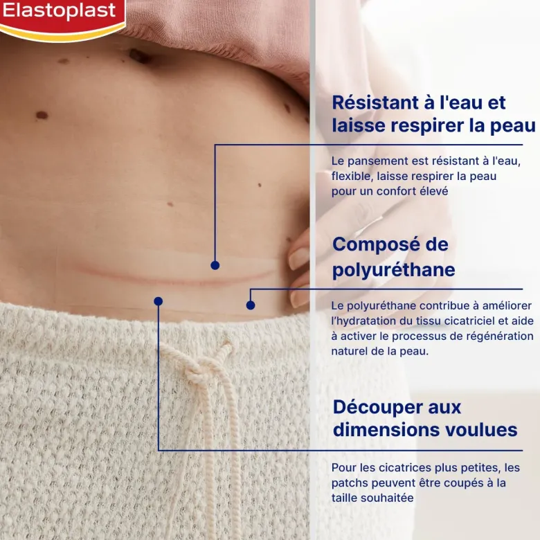 Réducteur de cicatrices Elastoplast - boite de 21 patchs
