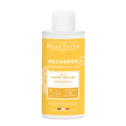 Recharge déodorant Monoï des îles roll-on Beauterra - flacon de 150ml