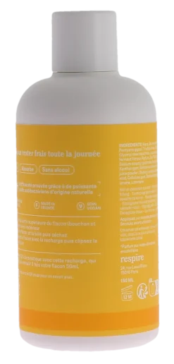 Recharge déodorant roll-on douceur monoï efficacité 24h Respire
