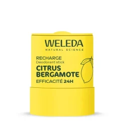 Recharge déodorant stick citrus bergamote Weleda - recharge de 50g
