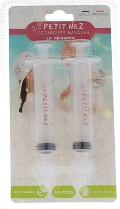 Recharge seringues nasales Petit nez - lot de 2 recharges de 10ml