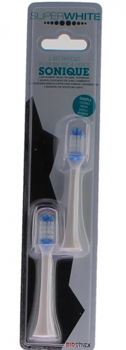 Recharges pour brosse à dents sonique souple Superwhite