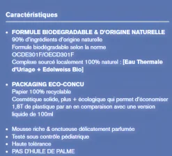1ère crème lavante solide bébé Uriage - pain de 100 g