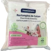Rectangles de coton Bio Happypharm - sachet de 180 cotons 8x10cm