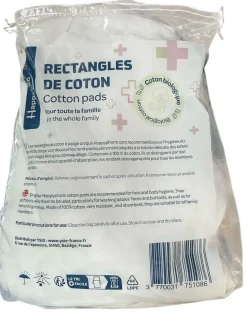 Rectangles de coton Happy Lab Benz - 180 rectangles de coton