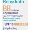 Rehydrate BB crème hydratante bio SPF 10 teinte claire Jonzac - tube de 40ml