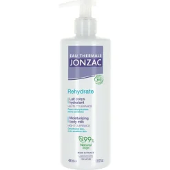Rehydrate Lait corps hydratant Eau thermale Jonzac Léa Nature - flacon-pompe de 400ml