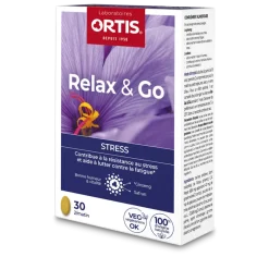 Relax&Go Stress bio Ortis - boite de 30 comprimés