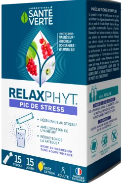 RelaxPhyt Pic de stress Santé Verte - boîte de 15 sticks