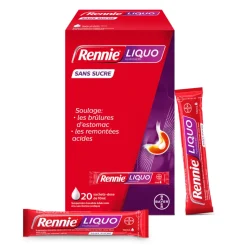 Rennieliquo sans sucre suspension buvable - boîte de 20 sachets