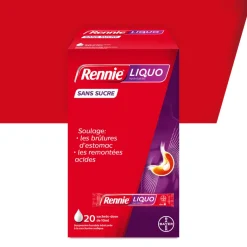 Rennieliquo sans sucre suspension buvable - boîte de 20 sachets