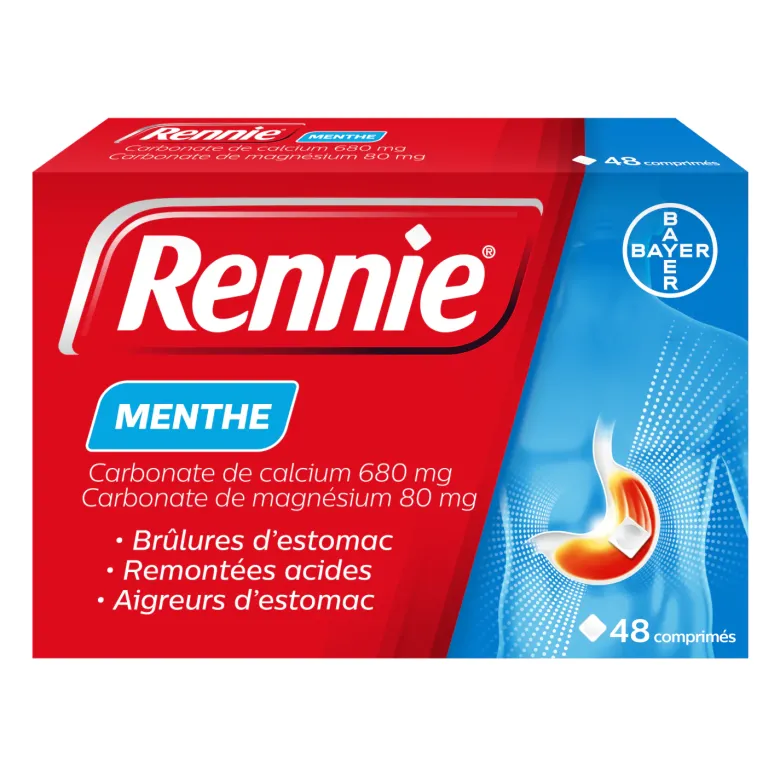 Rennie menthe - boîte de 48 comprimés