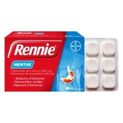 Rennie menthe - boîte de 48 comprimés