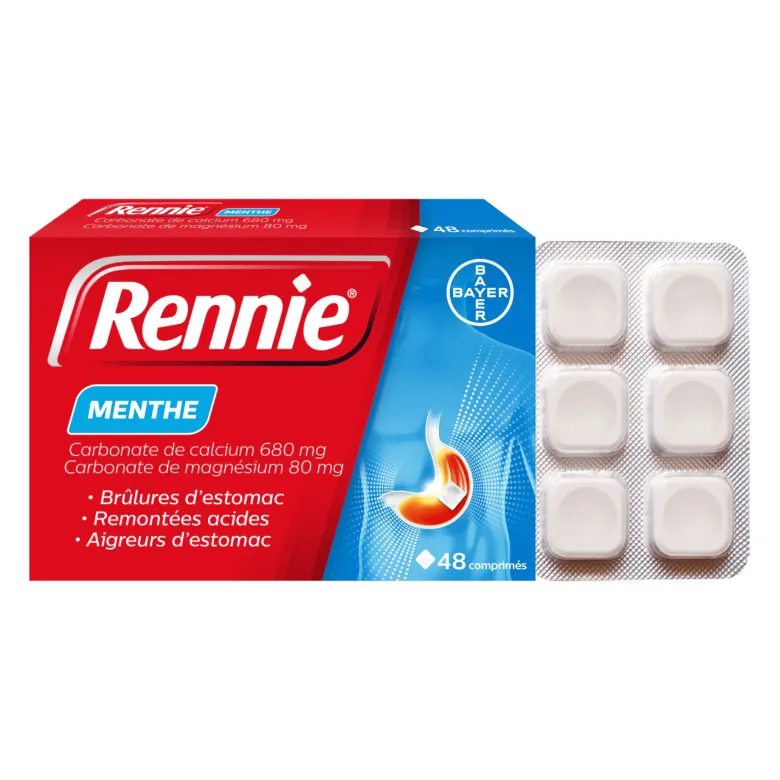 Rennie menthe - boîte de 48 comprimés