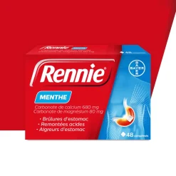 Rennie menthe - boîte de 48 comprimés