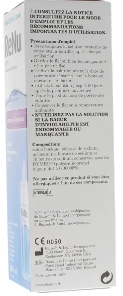 ReNu MPS Solution multifonctions formule classique Bausch Lomb