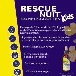 Rescue Nuit Kids Fleurs de Bach – 10 ml