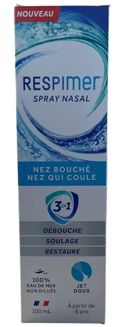 Respimer spray nasal nez bouché, nez qui coule – spray 100 ml