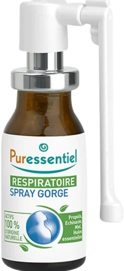 Respiratoire spray gorge Puressentiel – spray de 15 ml