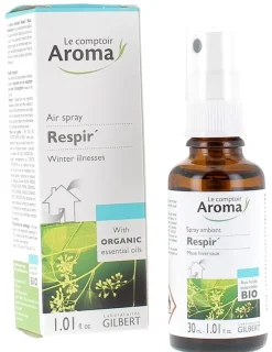 Respir' Spray ambiant Maux hivernaux Le Comptoir Aroma - spray de 30 ml
