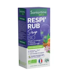 Respi'rub Sirop nez et gorge bio Santarome - flacon de 125ml