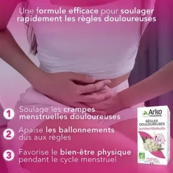 Règles douloureuses Arkopharma - boite de 30 gélules