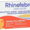 Rhinofebral états grippaux sans sucre poudre pour solution buvable - boîte de 8 sachets