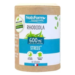 Rhodiola stress Nat&Form - pot de 60 gélules