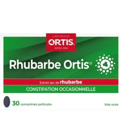 Rhubarbe ortis constipation occasionelle Ortis - boite de 30 comprimés