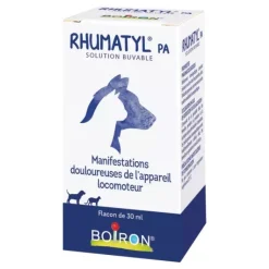 Rhumatyl manifestations douloureuses de l'appareil locomoteur chien Boiron - flacon de 30ml