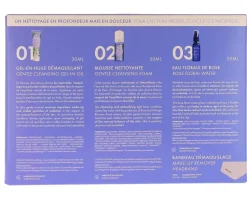 Rituel double nettoyage bouquet floral détox bio Melvita - coffret de 4 produits