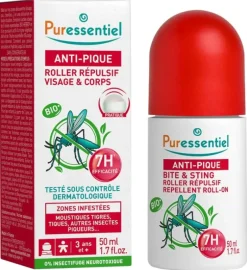Roller répulsif visage & corps anti-pique Puressentiel - roller de 50 ml